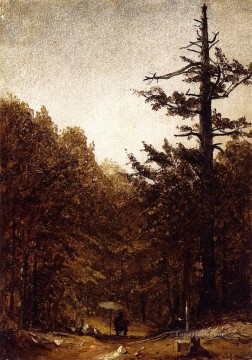 サンフォード・ロビンソン・ギフォード Painting - 林道の風景 サンフォード・ロビンソン・ギフォード